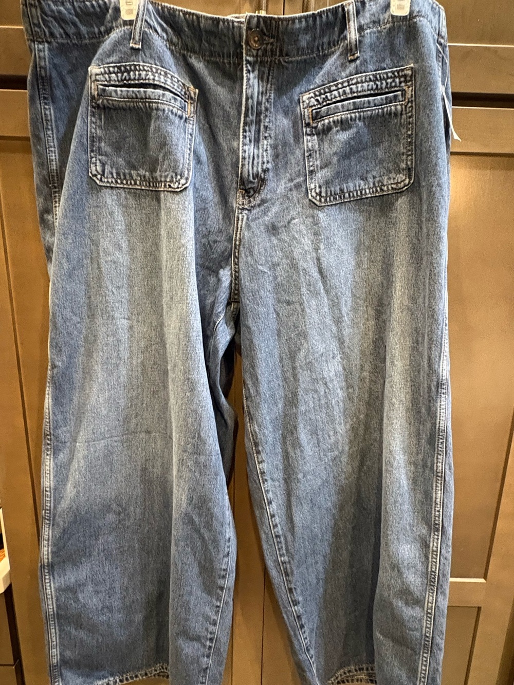 NWT Old Navy Denim High Rise Baggy Wide Leg Jeans, 20